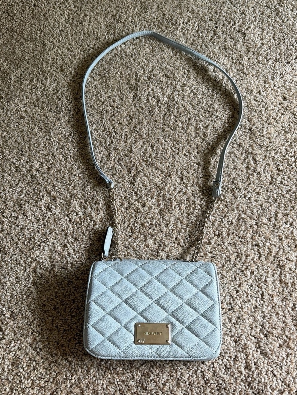 Light blue Nine West crossbody bag